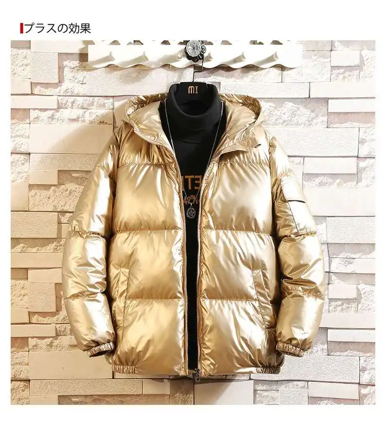 2024 bright face padded jacket Padded jacket with thick hooded loose Chinese style bread suit