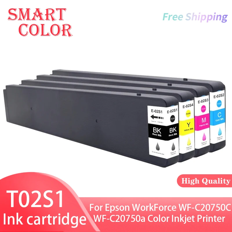 

T02S T02S1 T02S2 T02S3 T02S4 C13T02S100 Ink Cartridge Compatible For Epson WorkForce WF-C20750C WF-C20750a Color Inkjet Printer