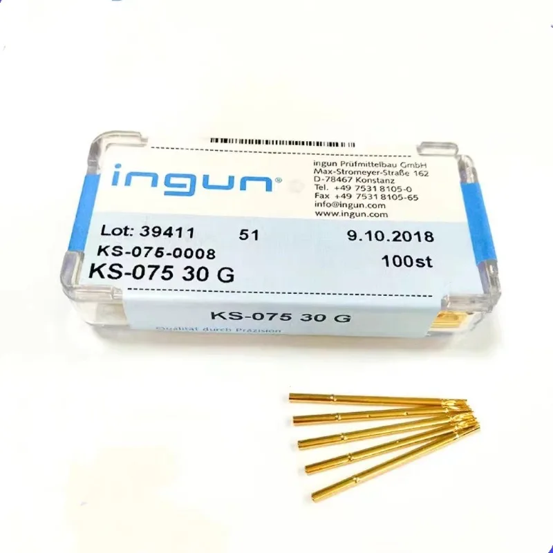 100PCS/box INGUN Test Socket GKS075 30G/KS-075 47G 1.32mm Winding Header