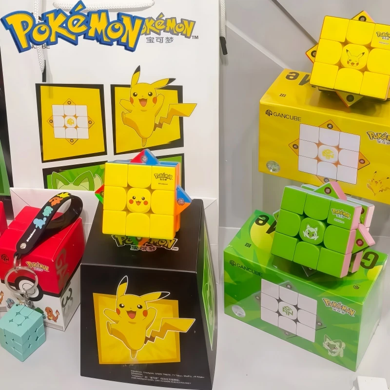 

New In Stock New Genuine PokéMon Co Branded Magnetism Magic Cube Developmental Toys Holiday Gift Collectibles