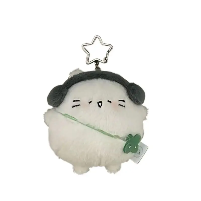 Leuke Cartoon Lucky Grass Kat Pluche Pop Speelgoed Kawaii Pluche Pop Sleutelhanger Rugzak Hanger Tas Decoratie Accessoires Geschenken