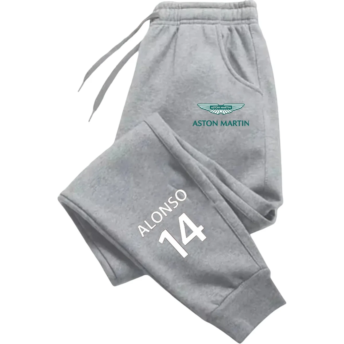 2026 Aston Martín Aramco No. 14 Fernando Alonso Racing Team Pantalones deportivos sueltos de marca Nueva ropa para fanáticos de