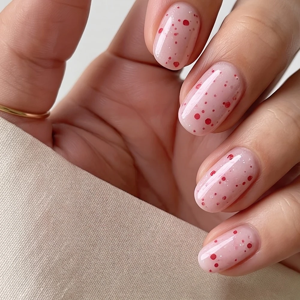Glitter Pink Gel Polish, 15ML Glitter Diamond Gel | Fairy Kisses Hot Pink Nails Soak Off Sparkle Pink Polish Uv Nail Lamp Nails view 5