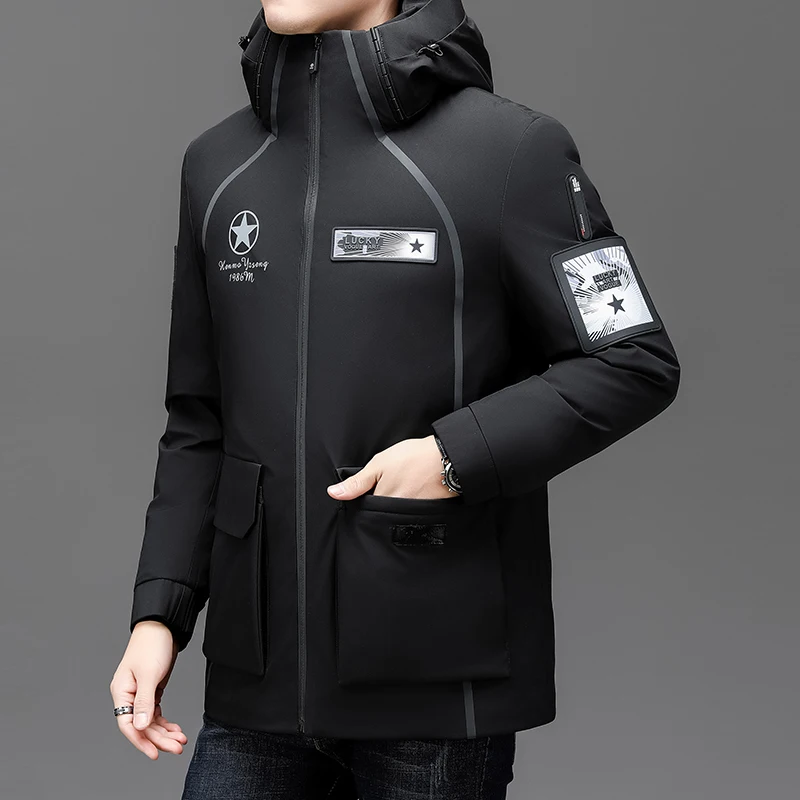 Yeae Herren Daunen jacke 90 Gänse daunen männlich Polsterung Parka Designer Kleidung Männer wasserdichte Jacke Mann Wintermantel Männer 2024