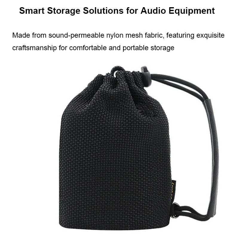 

Carring Bag For JBL GO5 Speaker,Sound Permeable Nylon Mesh Storage Bag Drawstring Portable Travel Pouch