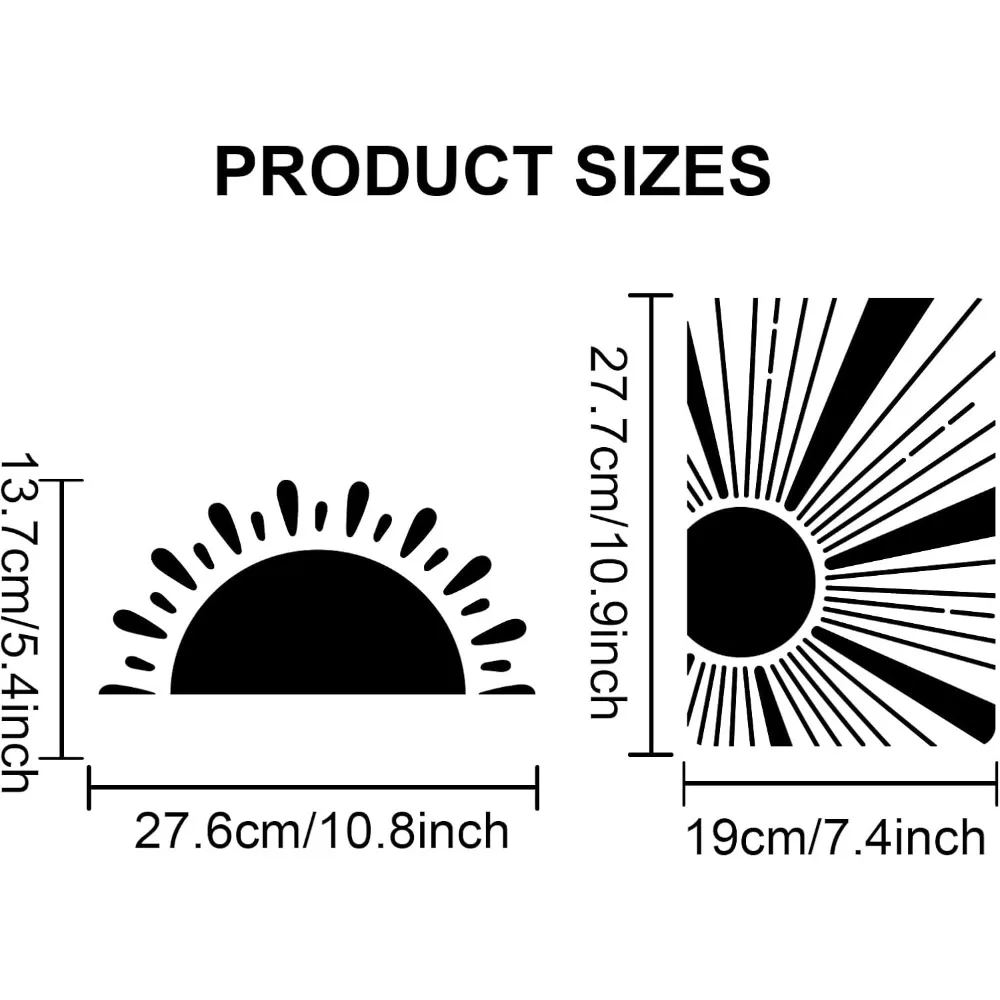 1 Set PET Hollow Out Drawing Painting Stencils for DIY Scrapbook Photo Album with 1Pc Art Paint Brushes Sun 297x210mm 2pcs/set