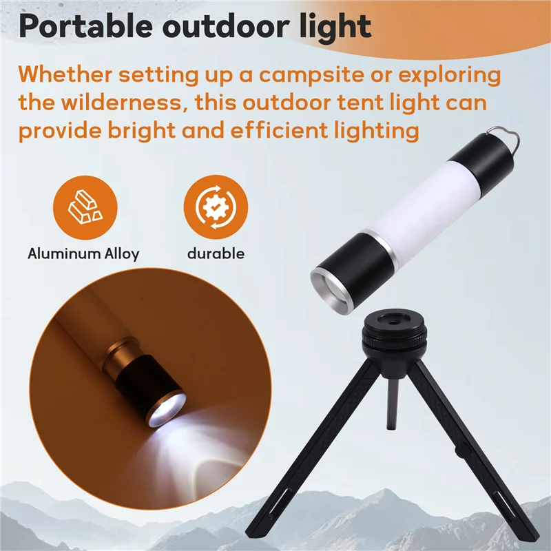 

YHOLI-Camping Light Hiking Portable Light Rechargeable Flashlight Outdoor Tent Light Outdoor Tent Light
