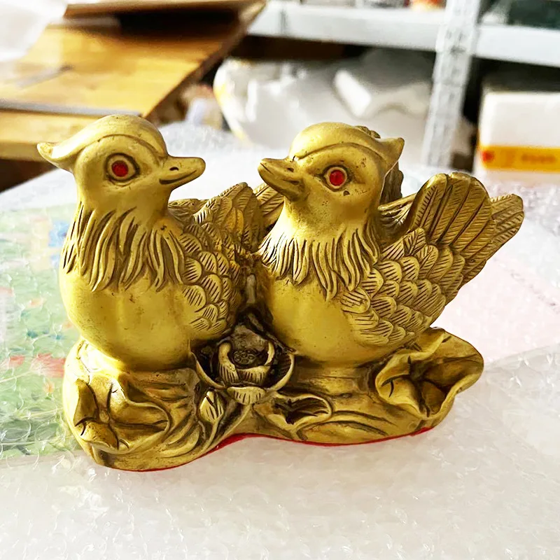 Copper Mandarin Duck Decoration Marriage Home Decoration Merry Matrimony Hundred Years Good Fit Wedding Gifts