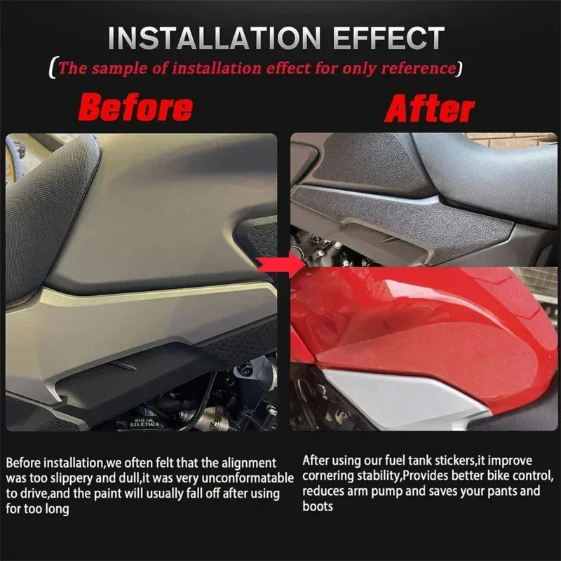 لهوندا CB750 CB 750 الدبور 2023 دراجة نارية الملحقات عدم الانزلاق ملصقات جانبية ل خزان الوقود وسادة المطاط ملصق