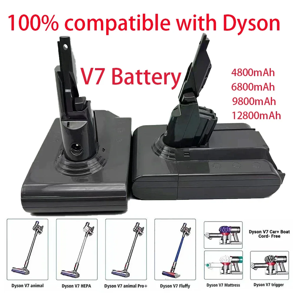 🍀🍀🍀🍀12800mah 21.6V Replacement Battery for Dyson V7/SV11 Motorhead Pro V7 Trigger V7 Animal V7  Handheld Vacuum Cleaner