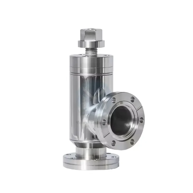Stainless Steel Angle Valve CF16 High Vacuum Fitting Metal Pipe Connector for Industrial Ultra High Pressure System Component