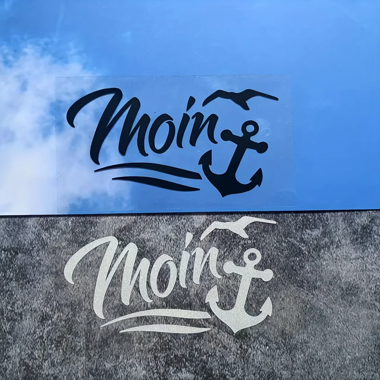 1Pc "Moin" Marine - themed Sticker Set - Ideal for Nautical Style Lovers