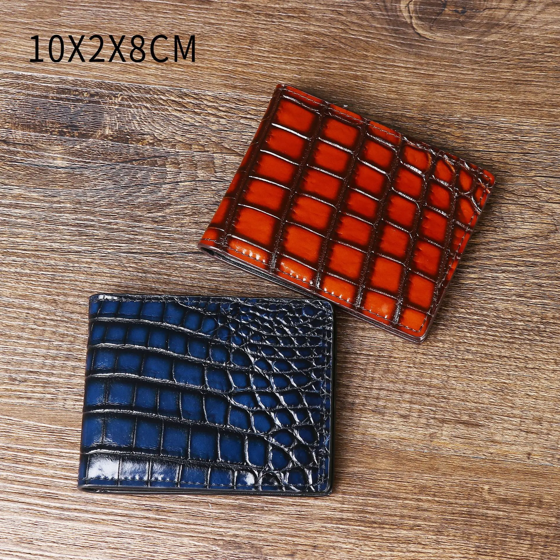 porte-cartes-de-permis-de-conduire-en-cuir-d'alligator-tendance-portefeuille-compact-multifonctionnel-pochette-a-documents-petite-bourse-stylee