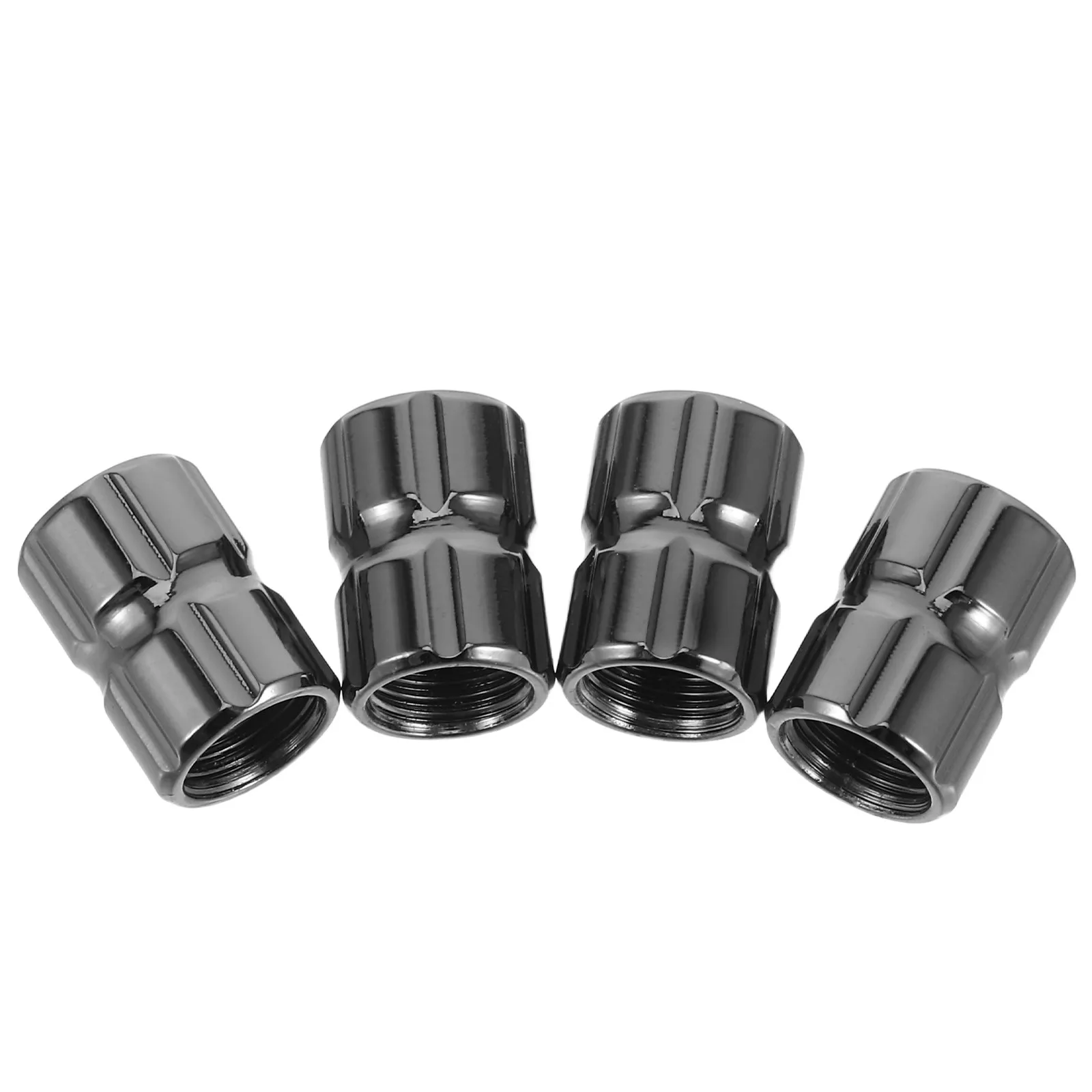 4Pcs Tire Valve Caps Stainless Steel Universal Fit Car Motorcycle Bike Truck Suv Replacement Valve Stem Covers Enhanced Driving