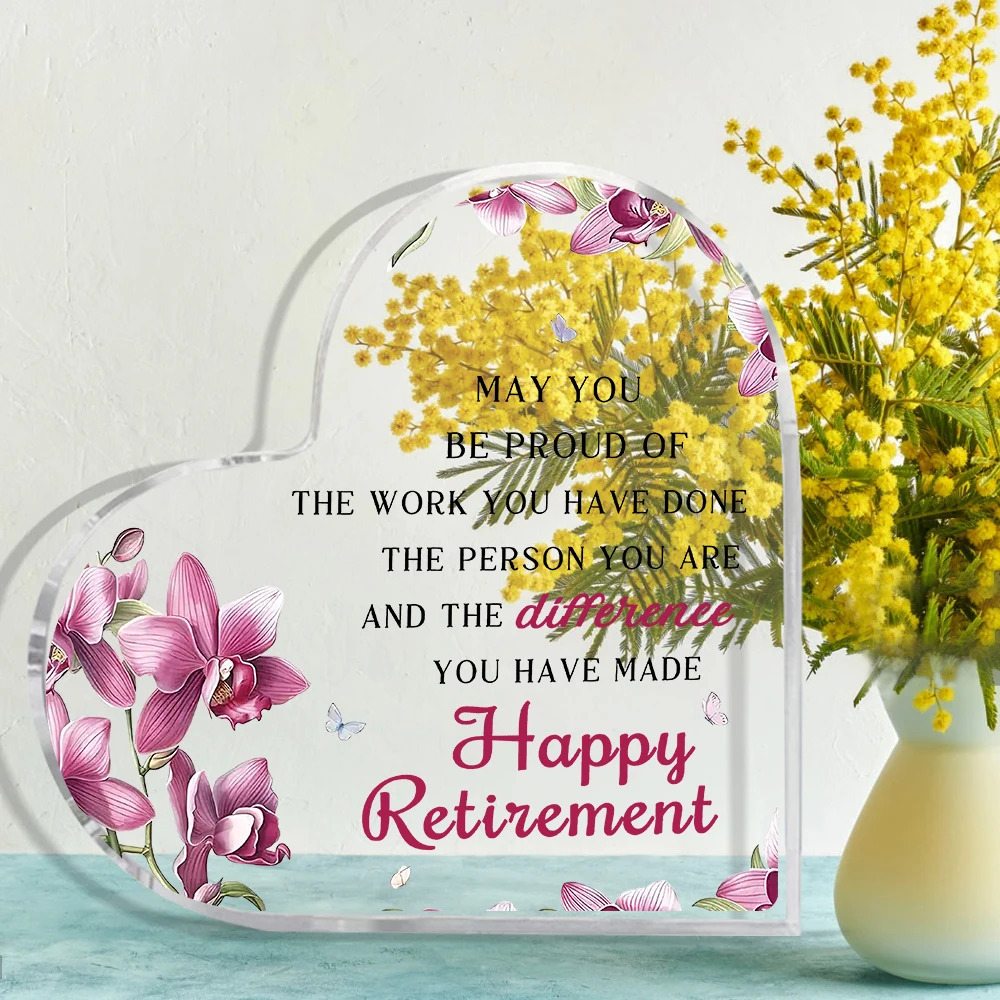 Retirement Gift for Woman Retirement Gifts for Her Coworker Leaving Gifts Going Away Gifts, Unique Acrylic Keepsake for Teacher