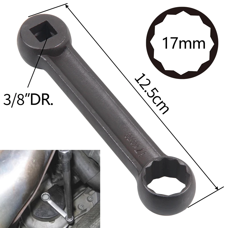 Herramienta de llave de extracción de tuercas de tornillo de motor para Mercedes Benz, llave de montaje de motor Offset de 16mm o 17mm