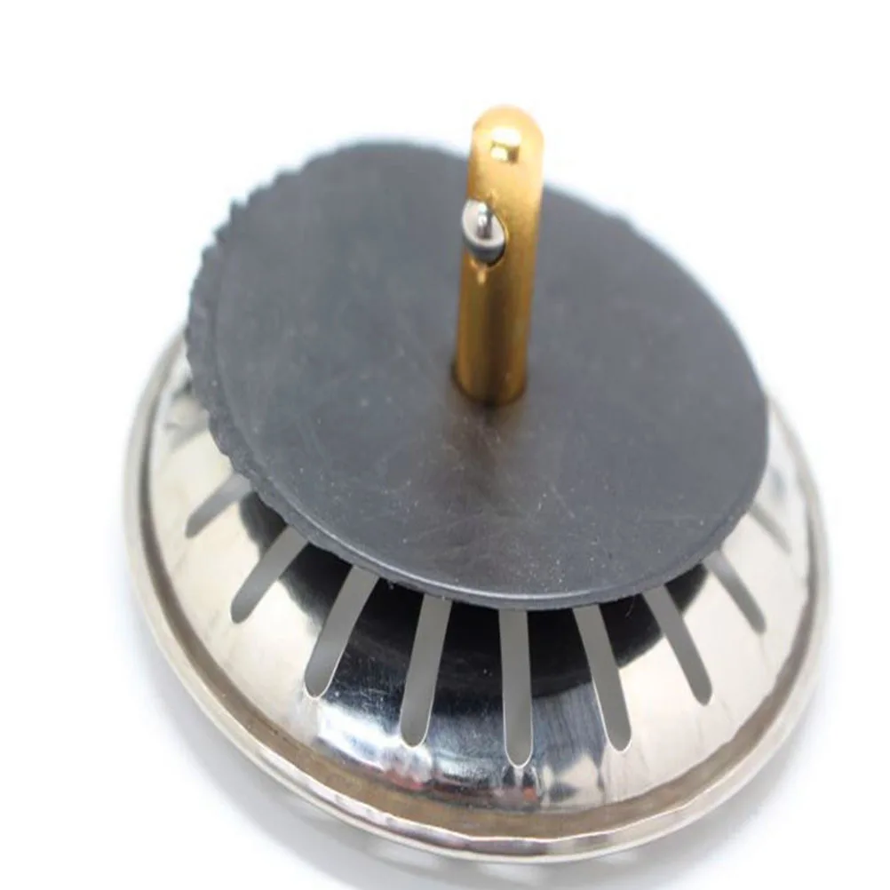 

2Pcs Stainless Steel Kitchen Sink Strainer Waste Plug Filter Easy Install Drain Accessories Kitchen Sink Strainer