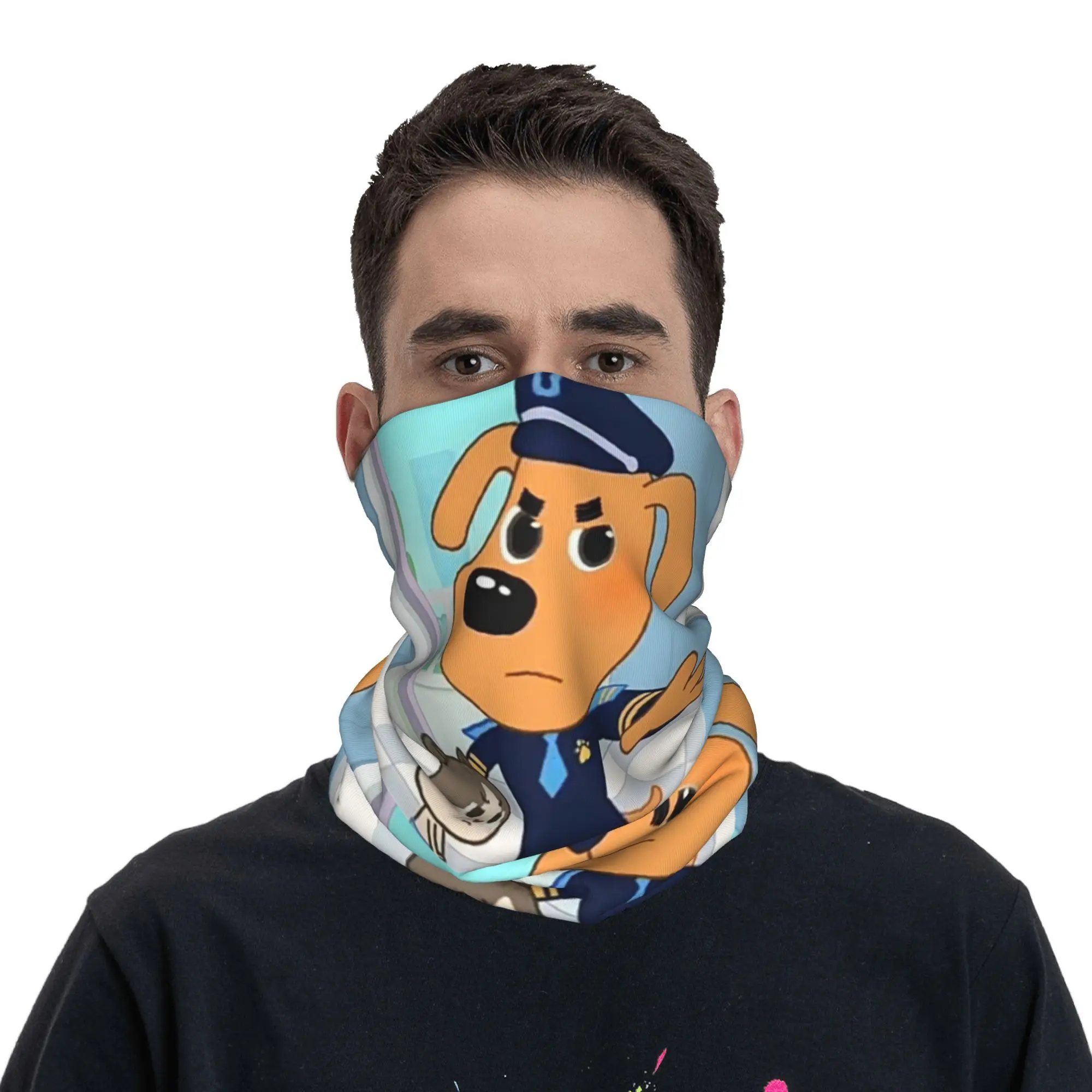 Sheriff Labrador Bandana Cuello Polaina Impreso Cara Bufanda Cálido Pasamontañas Ciclismo Unisex Adulto Durante Todas las Temporadas
