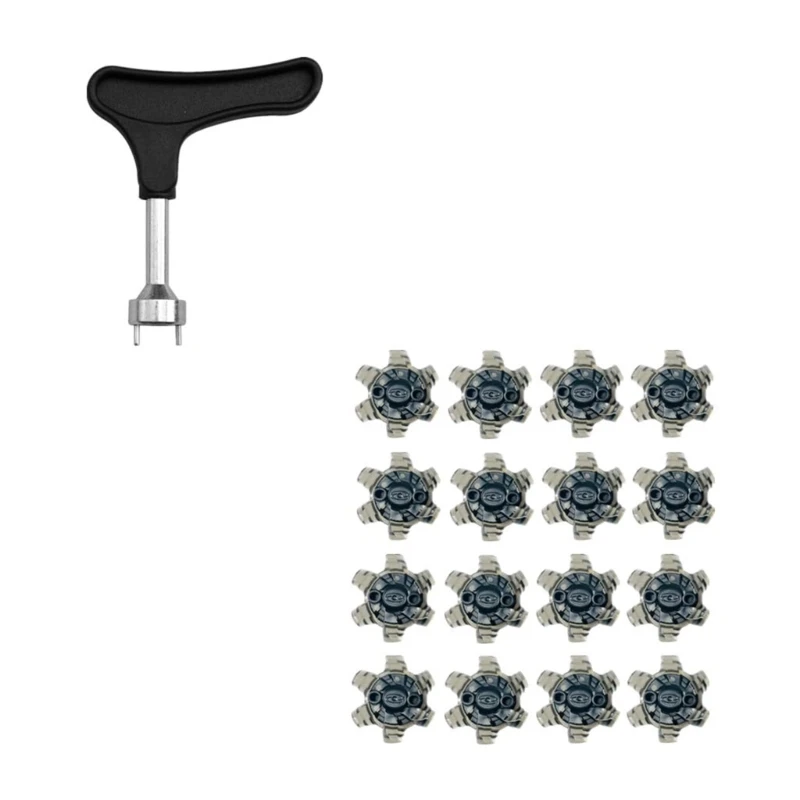 

16Pcs Fast Twists Turn Screw Studs Golf Shoe Spikes Replacement Cleats Pin Screw Style Shoe Nails Golf Shoes Accessorie