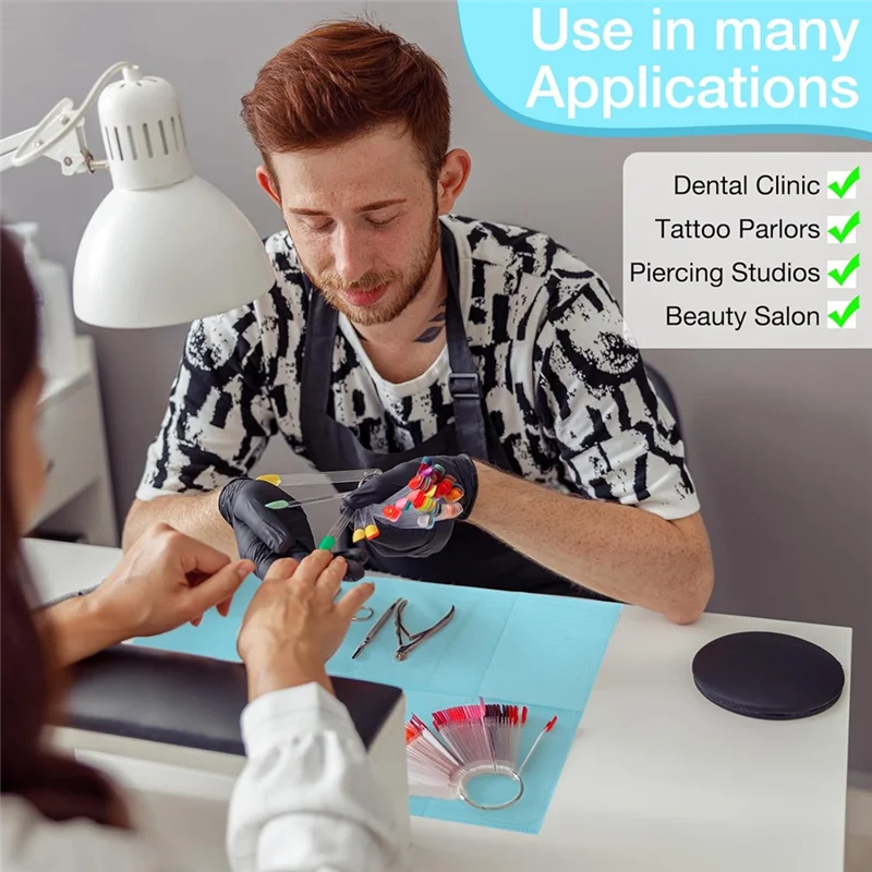 125 шт. одноразовые настольные полотенца для дизайна ногтей, коврик 13 х 17 дюймов, водонепроницаемый коврик для дизайна ногтей, бумажный лист, чистые подушечки для татуировки