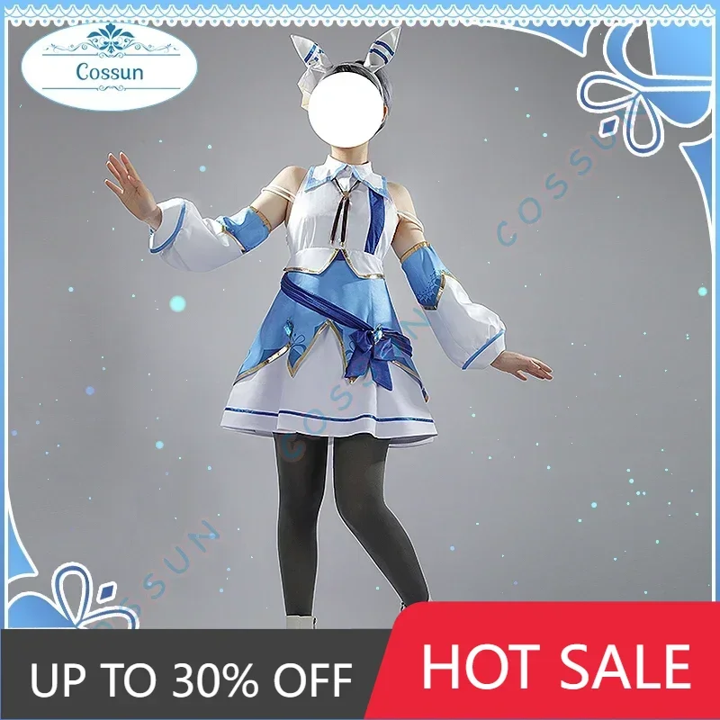 

COSSUN [Customized] Game Pretty Derby Hishi Miraclev Decisive Suit Cosplay Costume Halloween Outfits Game Clothing Women Dress