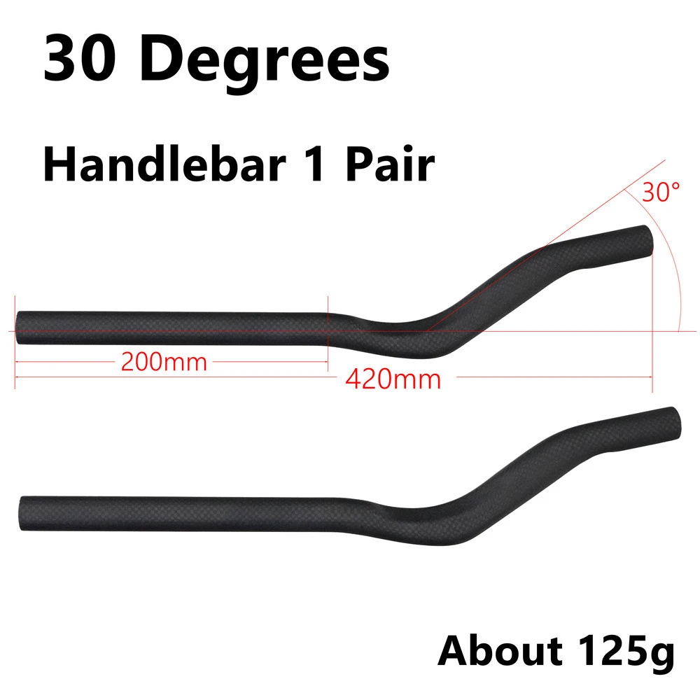 Carbon Road Stuur Fietssteun Bar TT Stuur Clip Op Aero bar 30 ° /45 °   Triatlonstuur