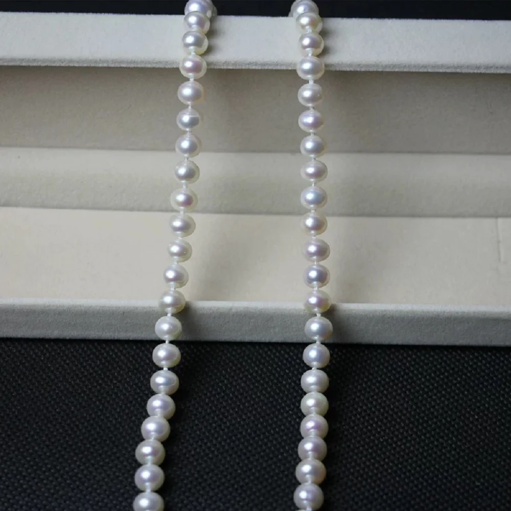 Gorgeous Jewelry AAAA8-9mm Natural Japanese Pearl Necklace 16in/18in - Supports Customized Sizes