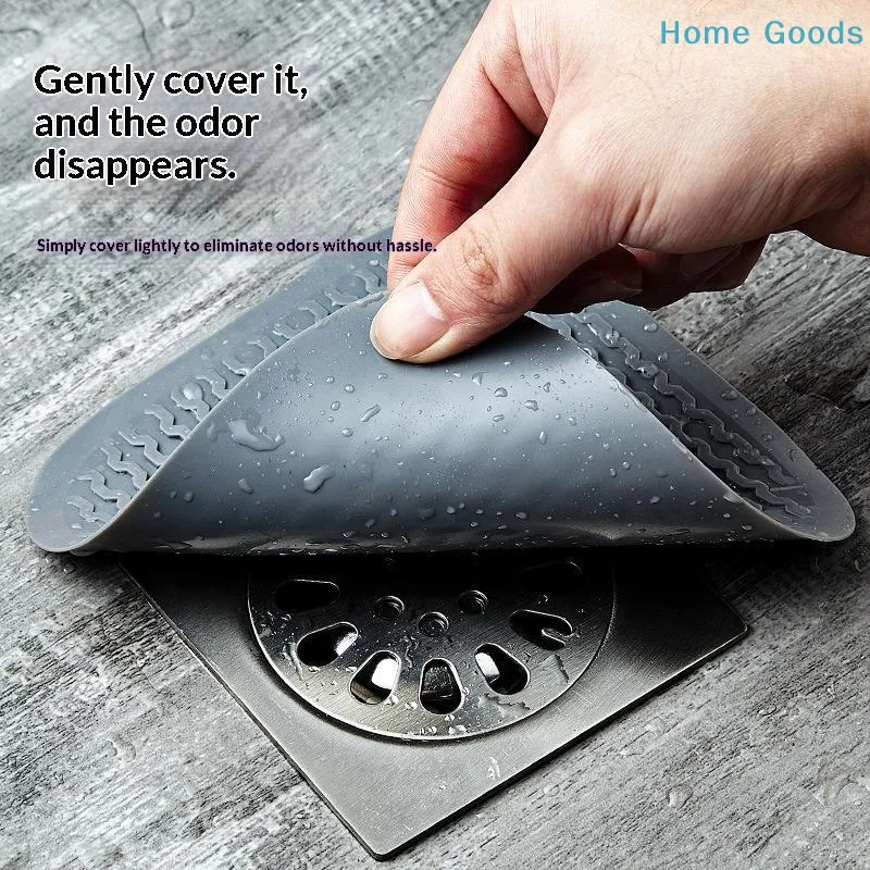 

Silicone Floor Drain Hair Filter Catcher Kitchen Sink Plug Filter Bathroom Supplies Stopper Shower Bathtub Drain Strainer Cover