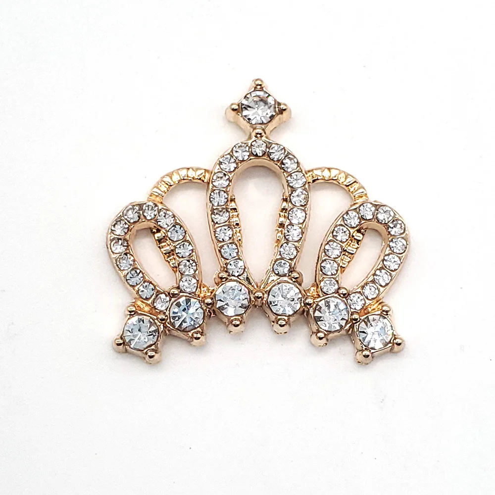 Shoe Charms Metal Bling Chains Shoes Decorations Queen Accessories for Wristbands Crystal Diamond Jewelry Girl Gifts