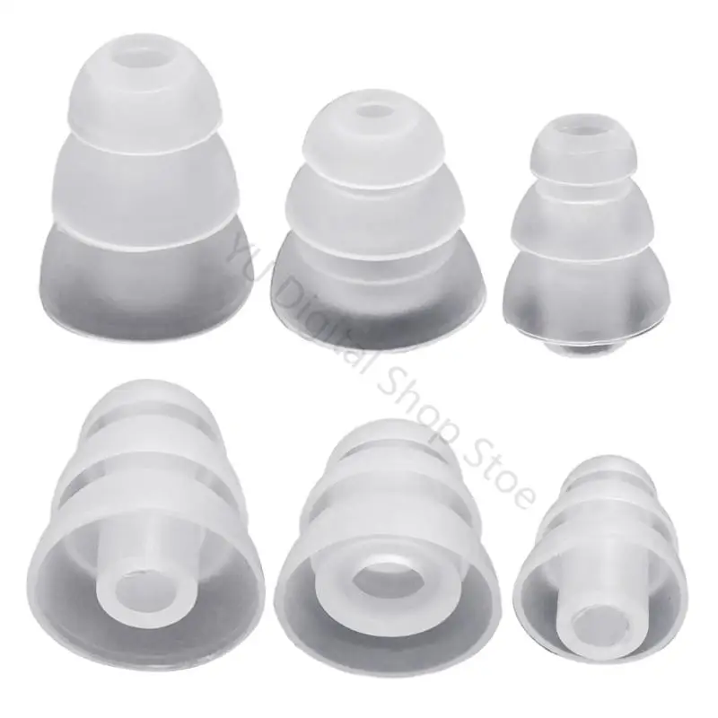 96BA 3,8 mm, mehrere Größen, 6 Stück, geräuschisolierende Silikon-Ohrhörerspitzen für die meisten In-Ear-Kopfhörer – Detail 7