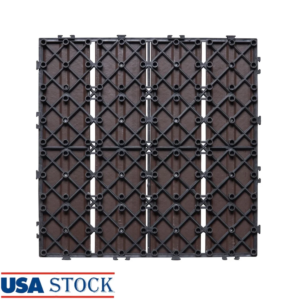 

Durable Interlocking Deck Tiles Set of 27 Waterproof Slip-Resistant Outdoor Flooring Easy Installation Customizable Design