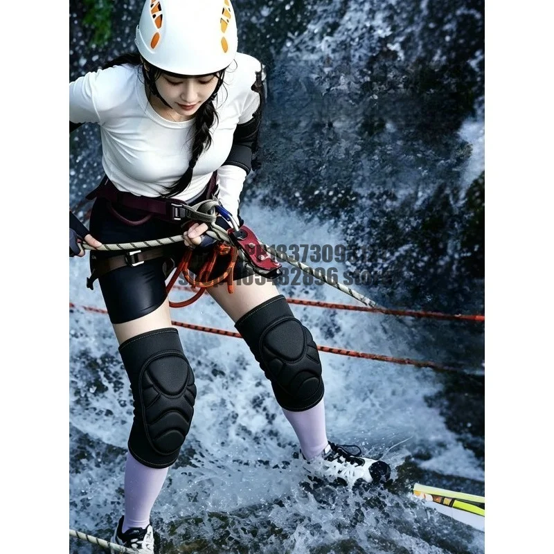 Knee pads elbow pads Waterfall special anti-skid anti-collision injury sports men and women rock climbing surfing rafting