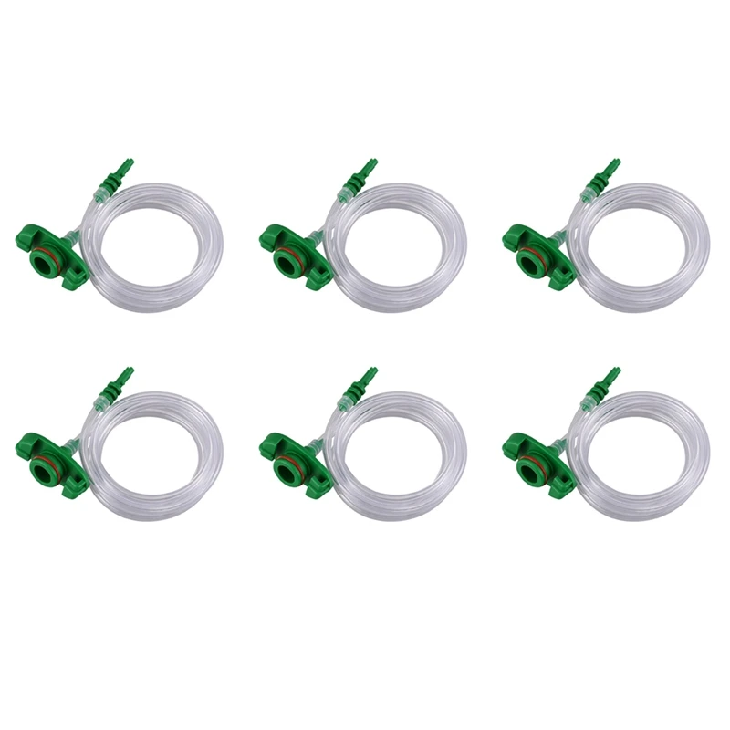 

6X 30CC-50CC Plastic Transparent Air Tubing Glue Dispenser Syringe Adapter