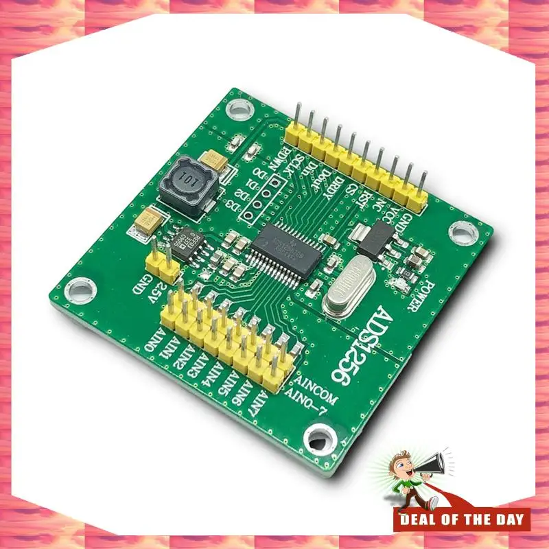 Entrega en 24 horas Módulo de ocho canales de conversión analógica a digital ADC ADS1256 de alta precisión