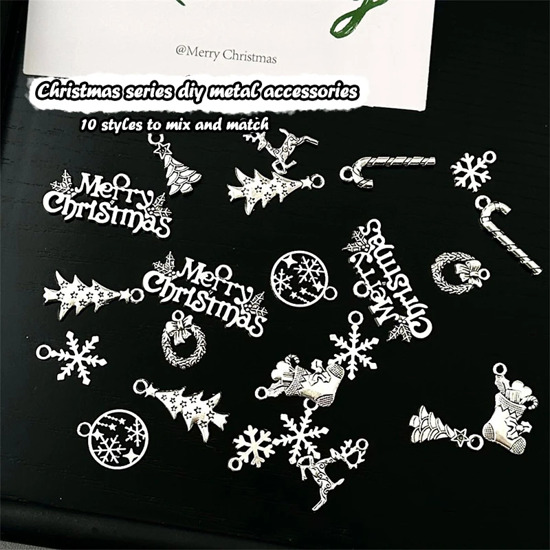 10pcs/30g Christmas metal Ins Silver Star Sequins Gift Decoration Filling Packaging Material Accessories Gift Box Decoration