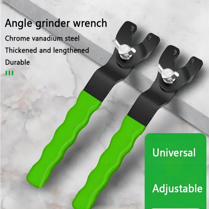 1PC Professional Angle Grinder Wrench Adjustable 12 47mm Lock Nut Key Pin Spanner Wrench Handle Trimming Cutting Machine Pin W