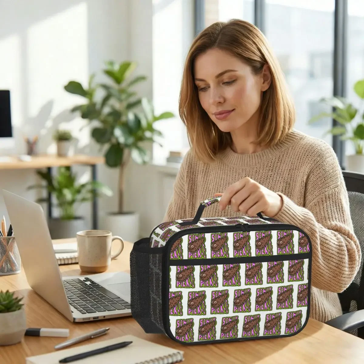 

Sewer Pickle Insulated Lunch Bag for Women Office Cooler Thermal Food Box Tote Leakproof Lunch Boxes Container