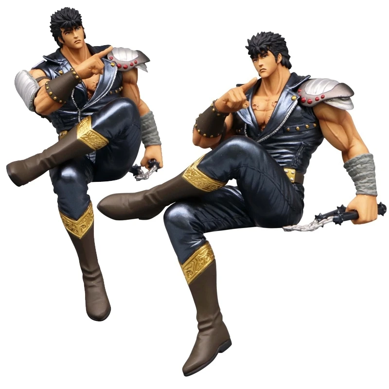 13cm Fist of the North Star Anime Figure Kenshiro Action Figure Room/Car Ornaments Collection Noodle Stopper Model Toy Kids Gift