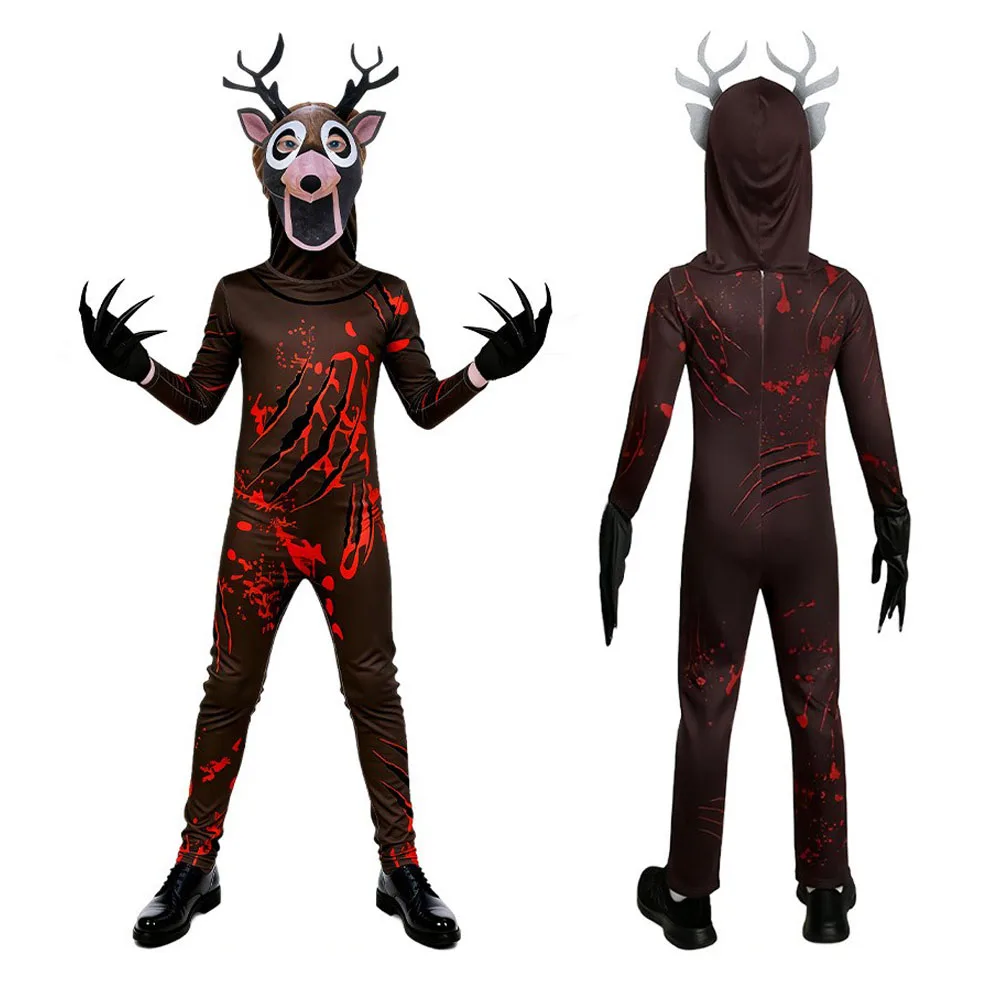 

Forest Survival Cosplay Suit Deer Monster loween Owl Adult Children's One-Piece Suit Animal Pattern Traditional Chinese Co...