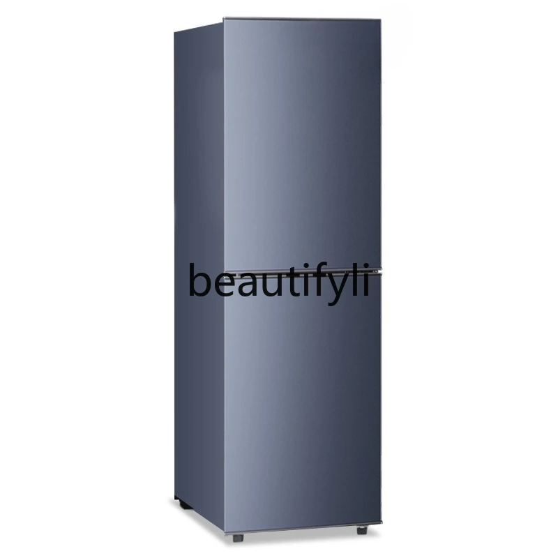 

Refrigerator Double Door Refrigerated Freezer Dormitory Rental Room Use First-Class Household Small Refrigerator