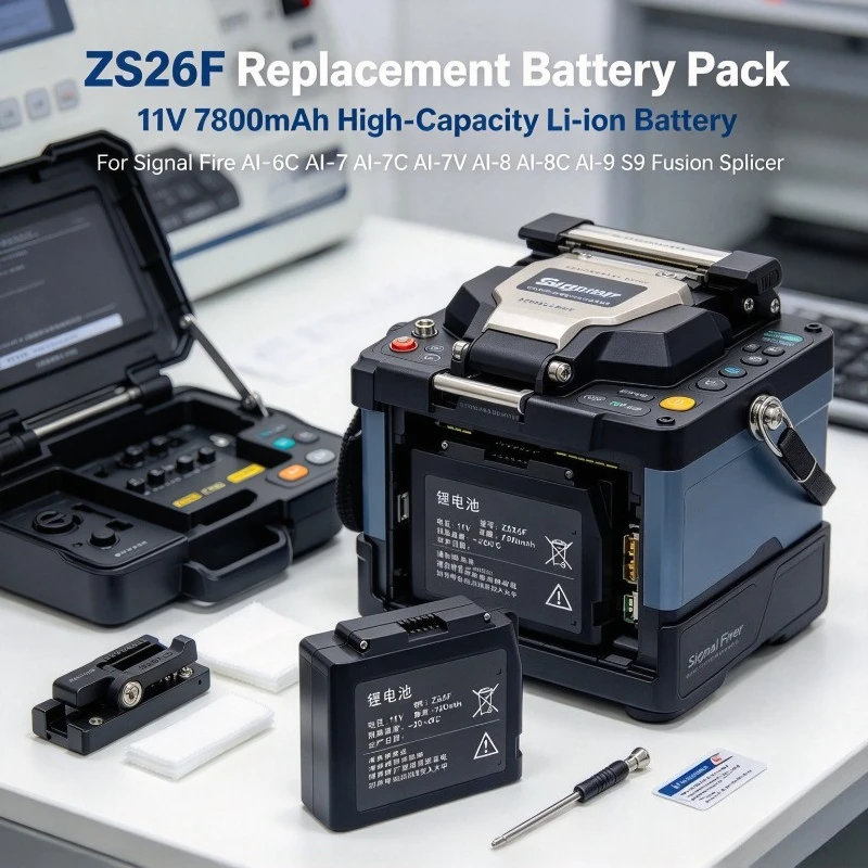 ZS26F 11V 7800mAh High Capacity Replacement Battery for Signal Fire AI-6C AI-7 AI-7C AI-7V AI-8 AI-8C AI-9 S9 Fusion Splicer