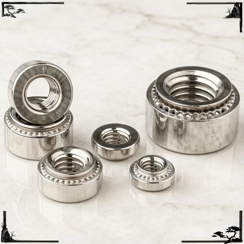 2-20pcs 304 Stainless Steel/Galvanized CLS Knurled Self-Clinching Nut For Machinery Electrical Products M2.5 M3 M4 M5 M6 M8 M10