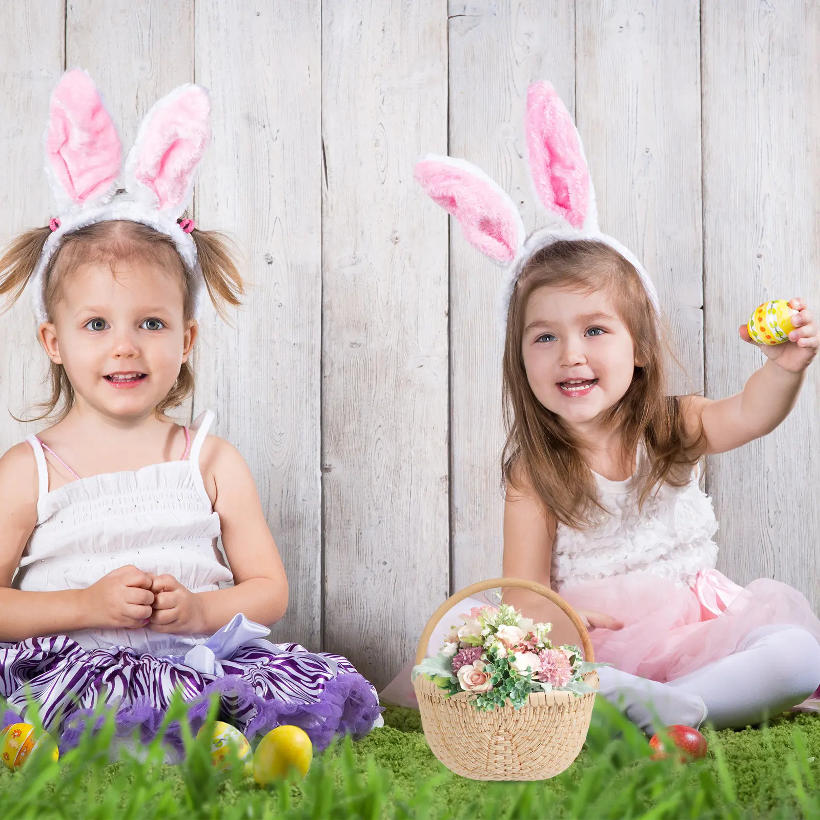 

1 шт. Плетеная вручную корзина для хранения, декоративная подставка для цветов, органайзер для мелочей, креативное украшение для дома, вечеринок, свадеб, бежевый