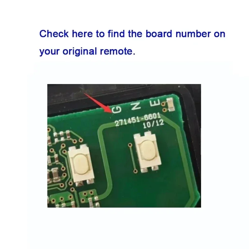 Ecusells Proximity Smart Remote Key Fob ASK 314.3MHz 433.92MHz for Toyota RAV4 Land Cruiser Board 271451-6601 GNE FCC# HYQ14AEM