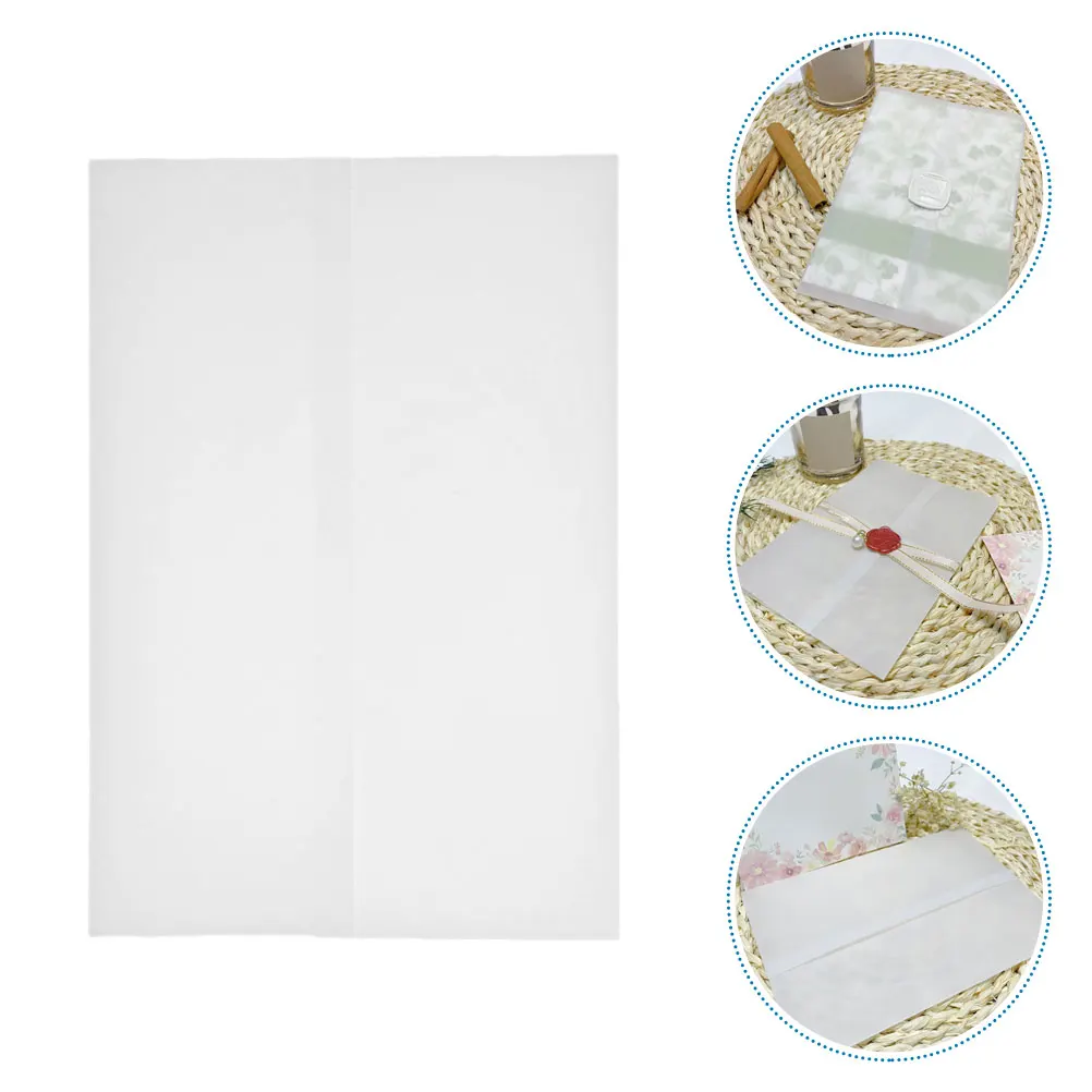 30 قطعة مغلفات دعوة الزفاف بطانات الورق الشفاف ورق الحرف بطاقة الزفاف يغطي مغلفات بطاقات المعايدة الأنيقة #1