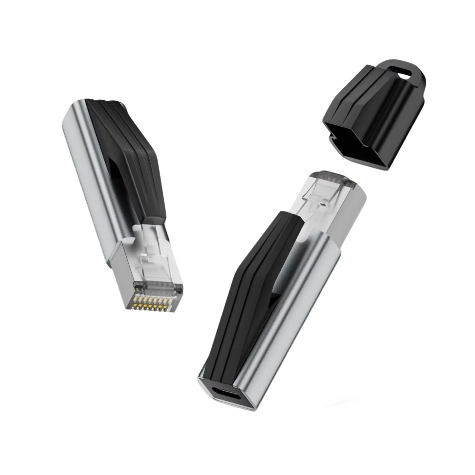 Adapter USB-C żeński na RJ45 męski Gigabit Ethernet 1Gbps Przenośna Karta Sieciowa do Laptopów Macbook Pro Switch Router — zdjęcie produktu 7