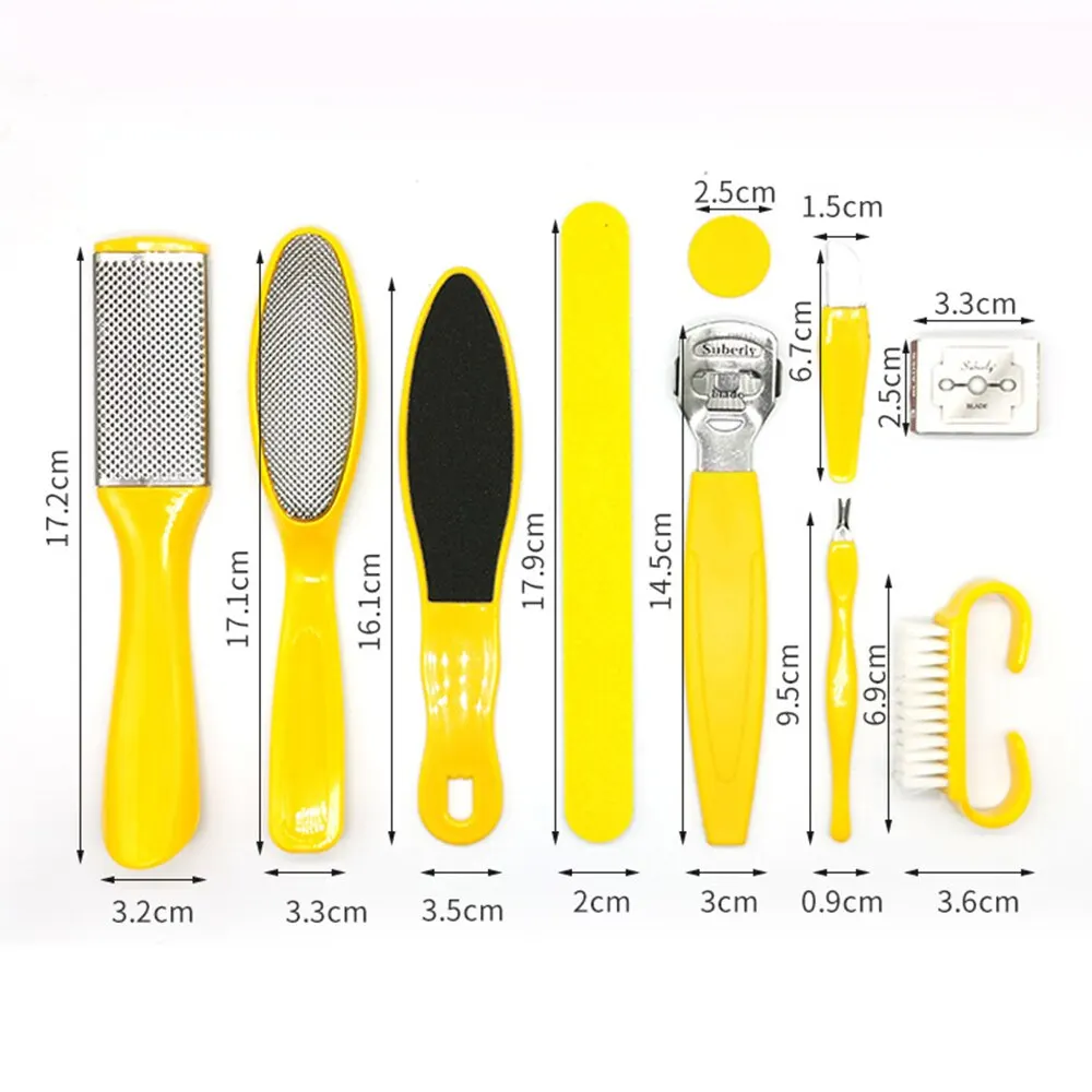 Hot Sale 10 in 1 Foot Pedicure Tools Kit Nail Nipper Toe Separator Callus Remover Foot File Foot Care Kit image 6