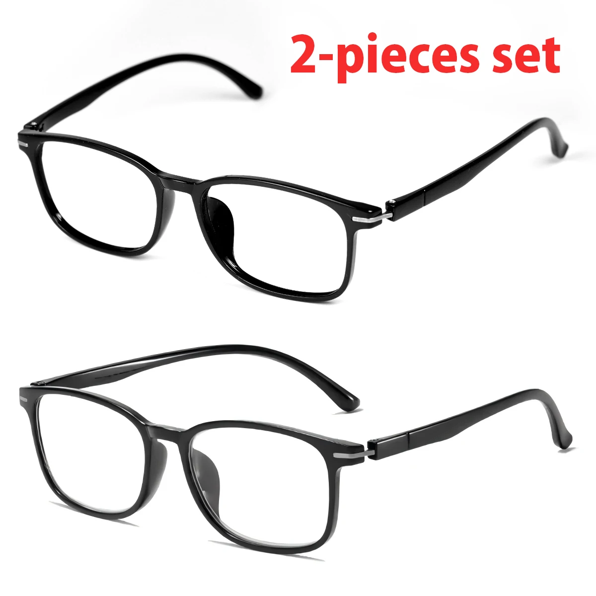 2Pack Auto-Focus Presbyopia Glasses Blue Light Blocking Minimalist Fashion Unisex Reading Glasses Ideal Gift Choice L10