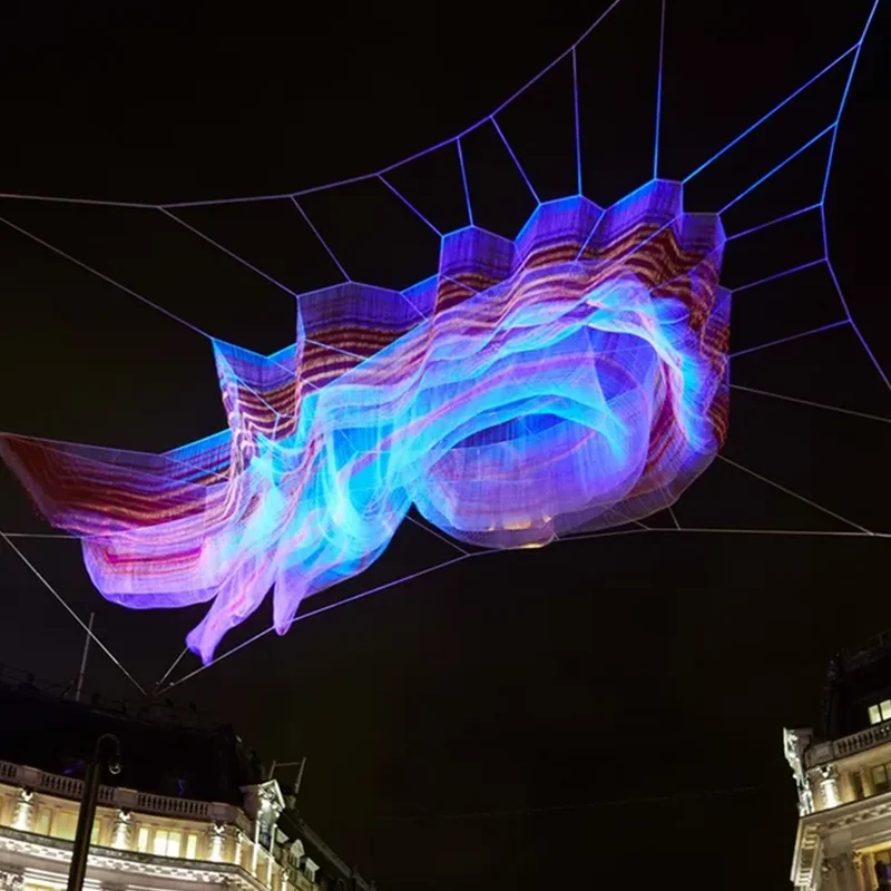 بارك الديكور حار بيع أضواء شجرة الكريستال الزخرفية في الهواء الطلق الأبيض للماء المناظر الطبيعية الإضاءة أضواء شجرة عيد الميلاد