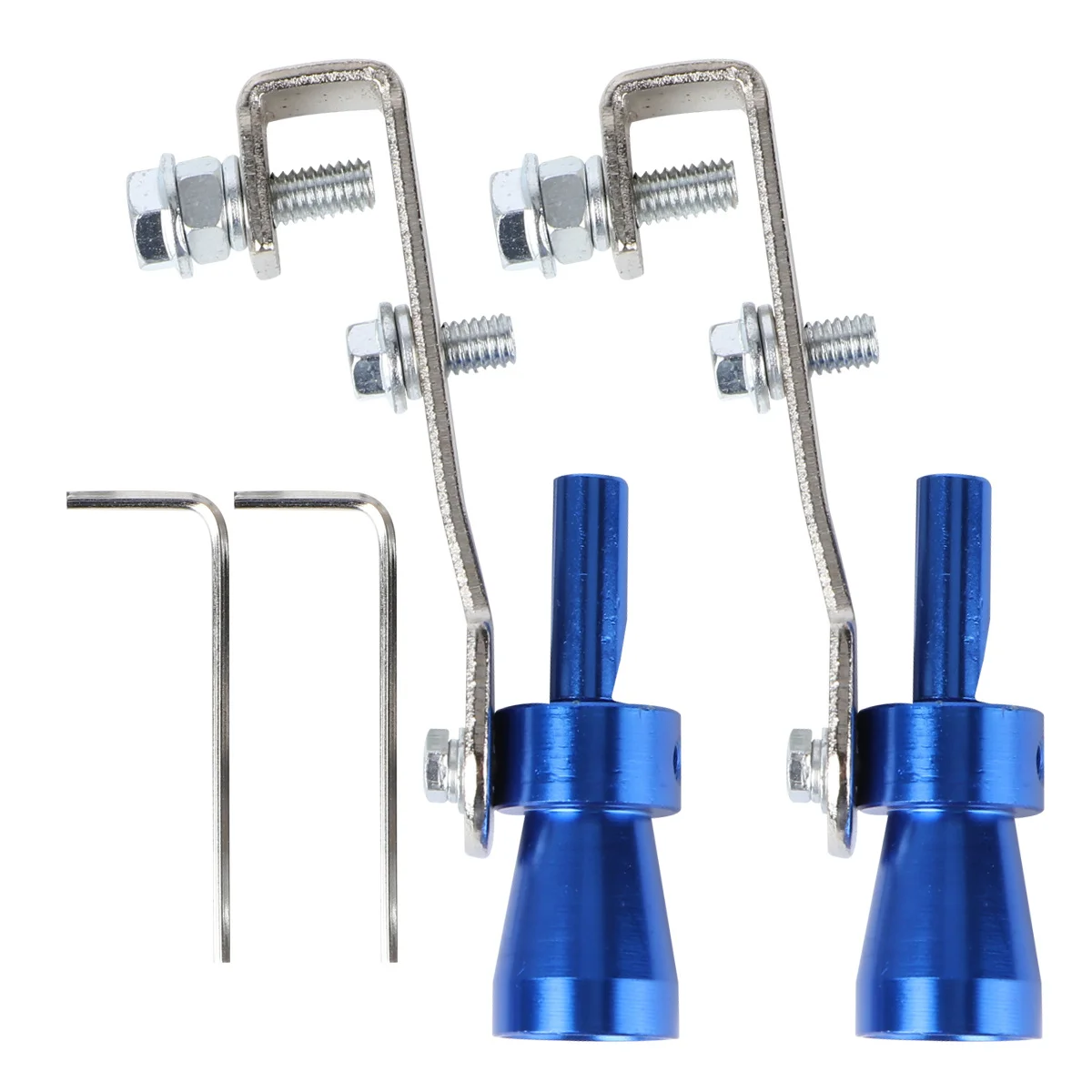 

2Pcs Car Tuning Turbine Whistle Exhaust Sounder for Loud Universal Fitment Clip-on Installation Tailpipe Roar Maker